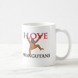 I Love Orangutans Mug