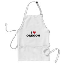 I Love Oregon Apron