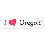 I Love Oregon bumper stickers