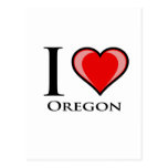 I Love Oregon Postcard
