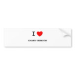 I Love ORGANIC CHEMISTRY bumper stickers