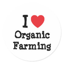 I love Organic Farming heart custom personalized