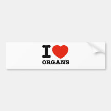 I love Organs Bumper Sticker