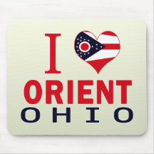 I love Orient, Ohio Mouse Pads