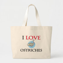 I Love Ostriches Tote Bag