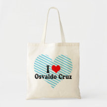 I Love Osvaldo Cruz, Brazil Canvas Bags