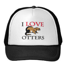 I Love Otters Hat