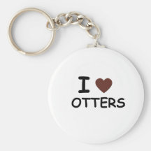 I love OTTERS Keychain