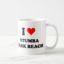 I Love Otumba Park Beach Wisconsin Mug