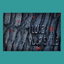 I love our smile, on a poster posters