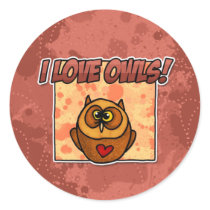 i love owls stickers