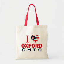 I love Oxford, Ohio Canvas Bag
