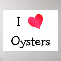 I Love Oysters posters