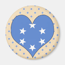 I Love Pacific Islands Fridge Magnet