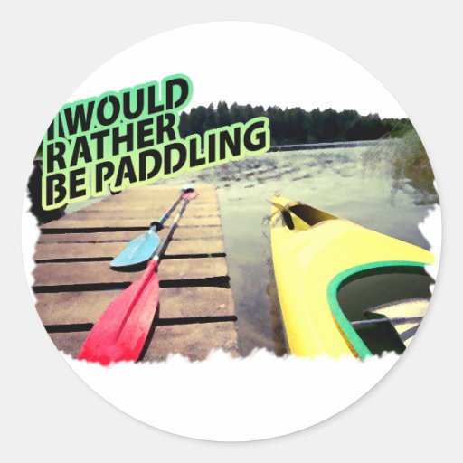 I Love Paddling Design 2 Sticker