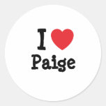 I love Paige heart T-Shirt Sticker