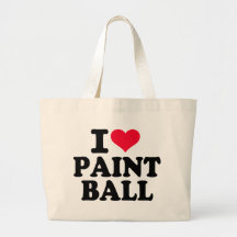 I love Paintball Canvas Bags