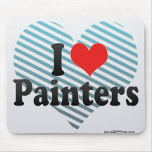 I Love Painters Mouse Pad