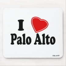 I Love Palo Alto Mouse Pads