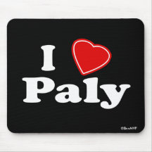 I Love Paly Mouse Pad