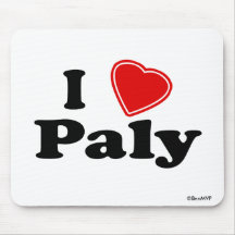 I Love Paly Mouse Pads