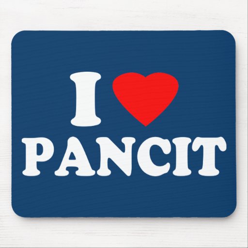 I Love Pancit Mousepads