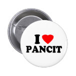 I Love Pancit Pinback Buttons