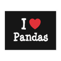 I love Pandas heart custom personalized