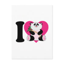I Love Pandas Post Cards