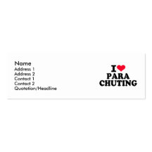 I love Parachuting Business Cards