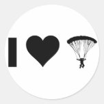 I Love Parachuting Sticker