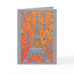 I LOVE PARIS grey Card