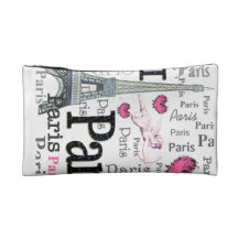 I love Paris - Merci Beaucoupe Cosmetic Bag