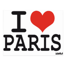 I love Paris Post Cards
