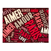 I love Paris postcards