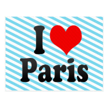 I love Paris Postcard