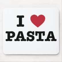I Love Pasta Mouse Pads