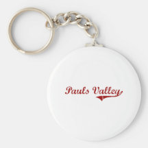 I Love Pauls Valley Oklahoma Key Chains