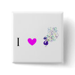 I Love Peacocks Pins