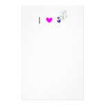 I Love Peacocks Customized Stationery