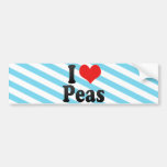 I Love Peas Bumper Stickers