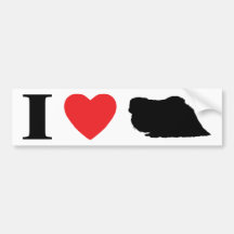 I Love Pekingese Bumper Sticker