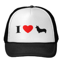 I Love Pembroke Welsh Corgis Hat