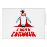 I Love Penguin Card