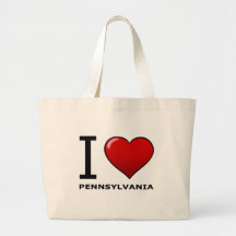 I LOVE PENNSYLVANIA TOTE BAG