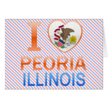 I Love Peoria, IL Greeting Card