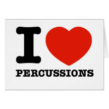 I Love percussions Cards