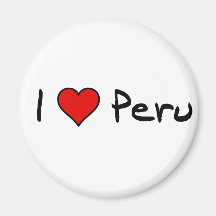 I love Peru Magnets