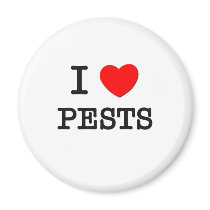 I Love Pests Refrigerator Magnets