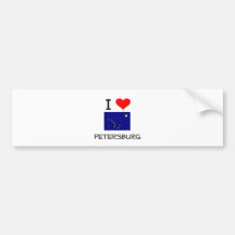 I Love PETERSBURG Alaska Bumper Stickers